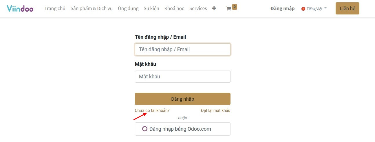 Đăng ký tài khoản portal