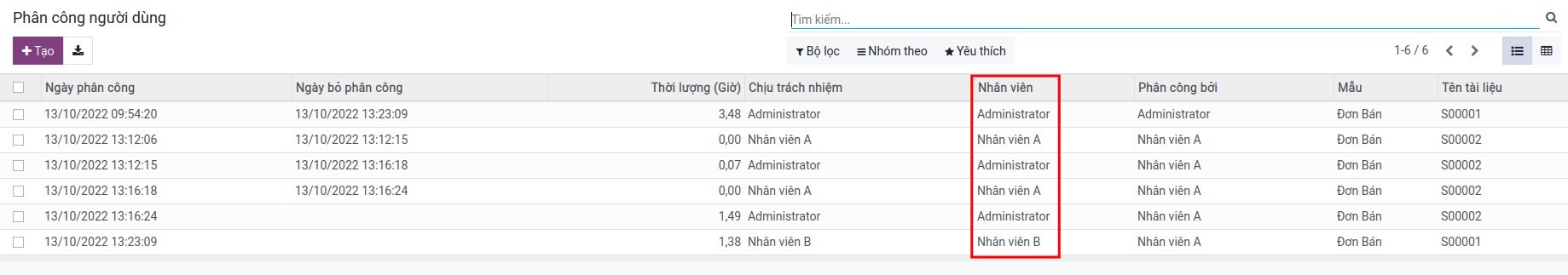 Thêm trường nhân viên liên kết