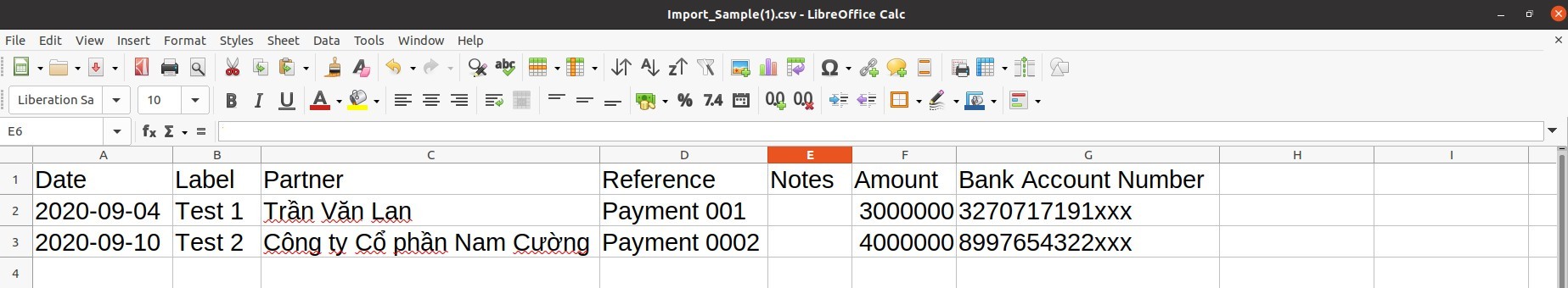 Nhập dữ liệu lên file mẫu