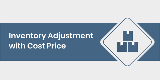 Inventory Adjustment with Cost Price
