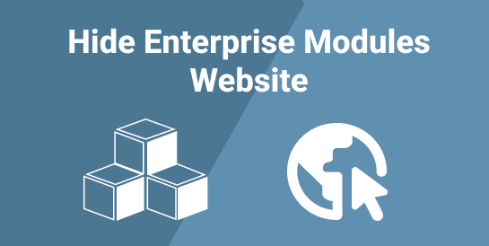 Hide Enterprise Modules - Website