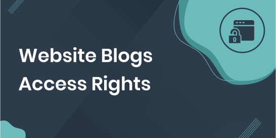 Quyền truy cập Website Blogs